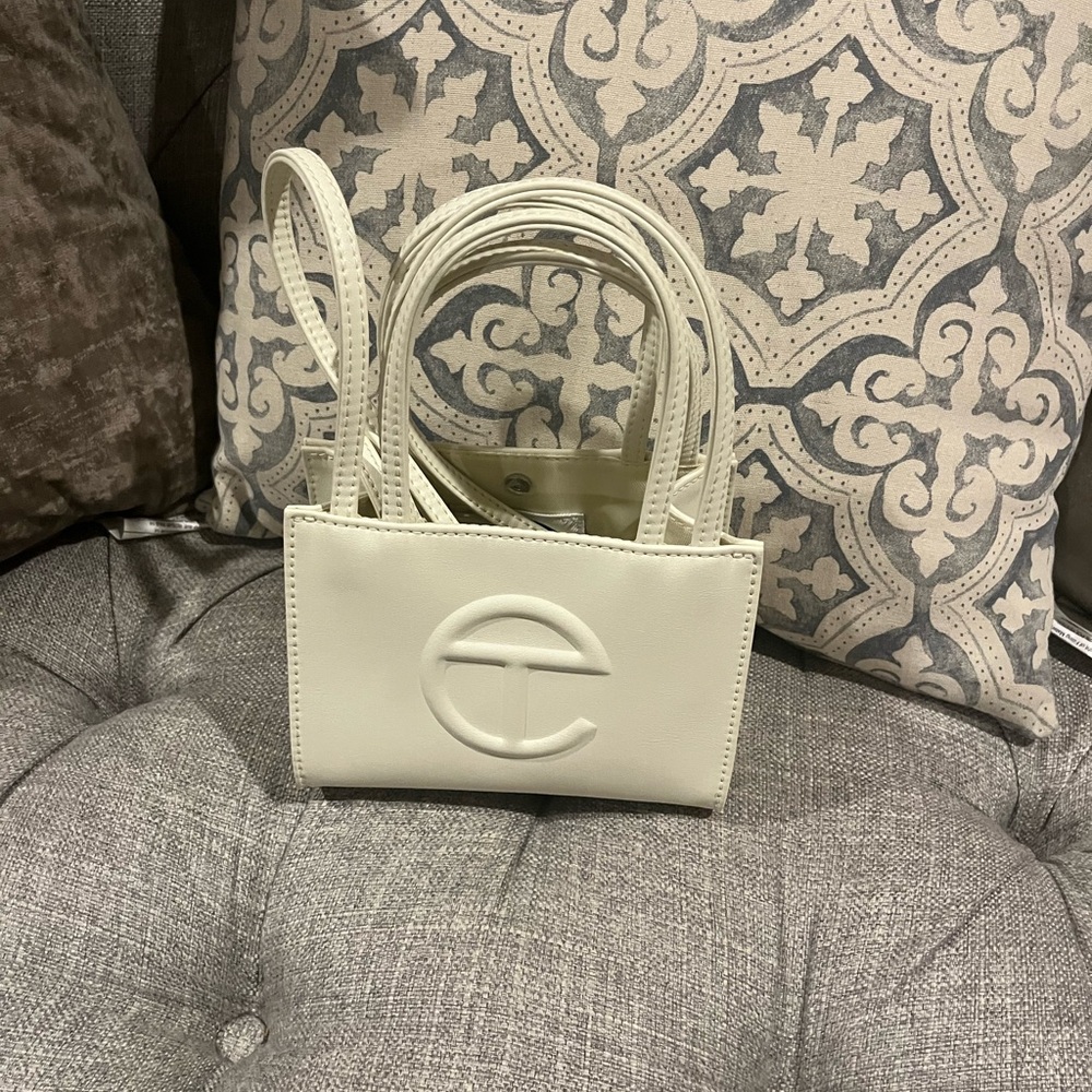 Telfar White Mini Bag